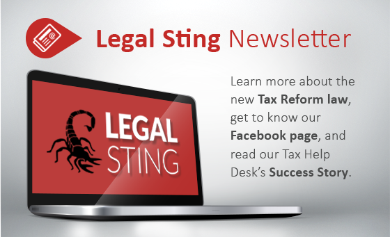 Legal Sting Newsletter