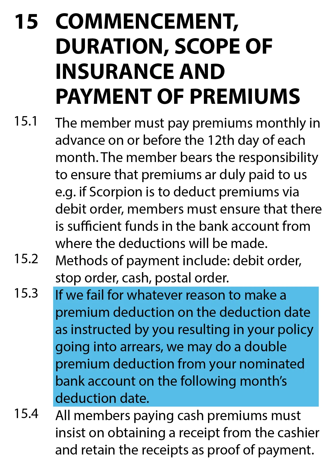 Additional clause