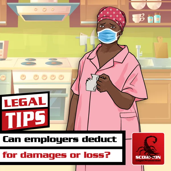 Can employers deduct for damages or loss