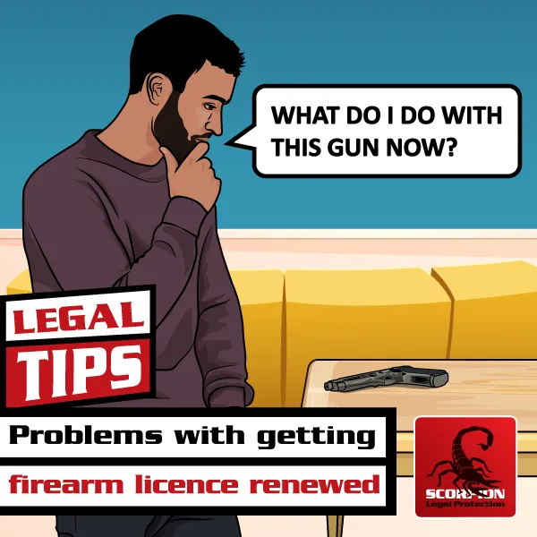 Problems with renewing firearm licence