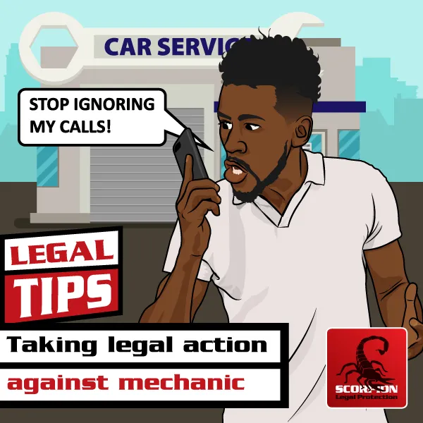 Taking legal action against mechanic